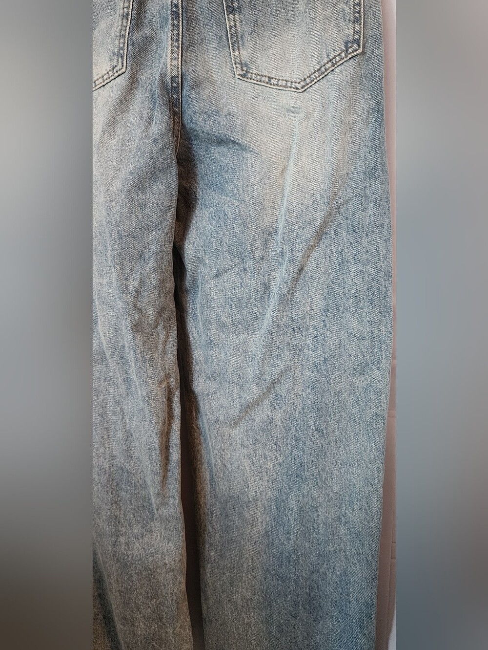 MICAS Women's High-Rise Straight Leg Jeans in Light Blue Wash Sz L 8-10 - Picture 7 of 14